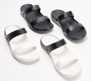 lot 41978 image: Retail - $68.00 Spenco Orthotic 2-Pack Slide Sandals - Fusion