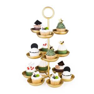 lot 48948 image: WOPARTY 10 inch Gold Cake Stand Round Cupcake Stands Metal Dessert Display Stands