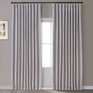 lot 48972 image: Clay Faux Linen Extra Wide Room Darkening Curtain (1 Panel) Clay 100W X 84L