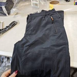 lot 48975 image: TBMPOY Mens Winter Hiking Pants Fleece Lined Snow Ski Softshell Warm Cold Weather Waterproof Insulated Motorcycle