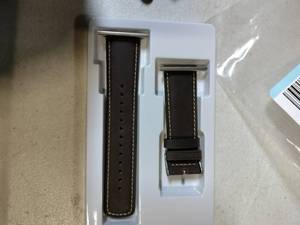 lot 43997 image: SUNFWR Leather Bands Compatible with Apple Watch Band 42mm 44mm 45mm 46mm 49mm for Men Women, Top Grain Genuine Leather Replacement Strap for iWatch Ultra2 Ultra SE2 SE Series