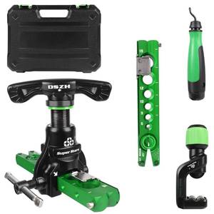 lot 21130 image: Jesskit Flaring Tool Kit   HVAC Single Flare Tool Eccentric Type Manual Tubing Flaring Tool Kit, Deburring Tool for Copper Aluminum Pipe - Retail $79.98