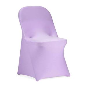 lot 21143 image: Peomeise Stretch Spandex Folding Chair Cover for Wedding Party Dining Banquet Event (Lavender,25pcs)