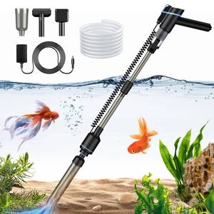 lot 21153 image: Lauosume Fish Tank Cleaner - 24W Electric Aquarium Gravel Cleaner, Aquarium Gravel Vacuum with Adjustable Water Flow and Timed Off, Fish Tank Cleaner Vacuum for Automatic Water Change, Wash Sand