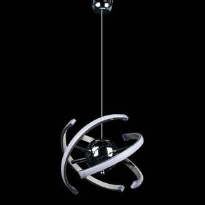 lot 21166 image: ELINKUME Modern Living Room LED Pendant Lights,Creative Adjustable Kitchen Light Fixtures,26W Globe Chrome Ceiling Chandelier for Dining Room,Bedroom,Corridor Lighting