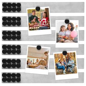 lot 21196 image: TonGass (6 Pcs, 2x15 Inches) Magnetic Strip with Adhesive Backing Stainless Steel Strips Bulletin Bar Board Metal Magnetic Strips for Wall with 48 Pcs Magnets for Home Office School Use