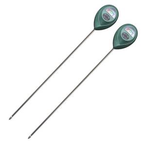 lot 21202 image: XLUX Long Probe Deep Use Soil Moisture Meter Sensor, Water Monitor Indicator, Hygrometer for Outdoor Indoor Large Pot Plants, Flower, Gardening, Farming, 2 Pack