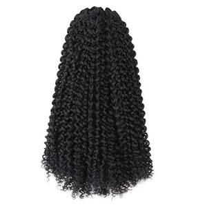 lot 21206 image: ROSDINA Passion Twist Hair - 22 Inch 7 Packs Water Wave Crochet Hair Spring Twist for Butterfly Locs or Passion Twists Crochet Hair Bohemian Curly Synthenic Braiding Hair Extension