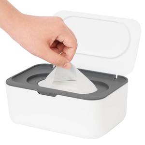 lot 21215 image: Wipes Dispenser, Wipe Holder for Baby & Adult, Seposeve Refillable Wipe Container, Keeps Wipes Clean. Non-Slip, Easy Pull Wipes Pouch Case, (Grey)