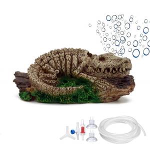 lot 21222 image: ALEGI Aquarium Air Bubbler Decorations,Air Bubbler Decor Ornament for Fish Tank (Dinosaur)