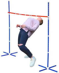 lot 21265 image: Giggle N Go Limbo Game for Adults and Family - Indoor Holiday Fun, Backyard Games, Lawn Games or Outdoor Party Games for Kids - Easy to Set Up and Play Anywhere, Easter Basket Stuffers Gifts