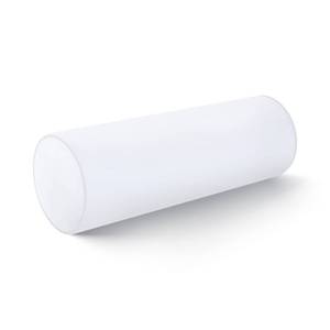 lot 21286 image: Hofdeco Premium Bolster Pillow Insert, 7x22 (for Cover Size 6x20) Water Resistant Synthetic Down Alternative Sham Stuffer for Patio, Bench, Garden, White