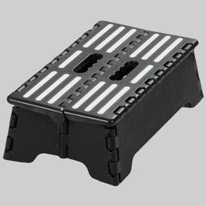 lot 21294 image: Portable Folding Step Stool, 5 inch Lightweight Anti-Skid Stepping Stool, Non-Slip Textured Grip Surface for Adults Seniors at Home, Kitchen, Bathroom, Bedroom, Closet, Holds Up to 300 Pounds Black