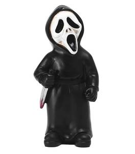 lot 21328 image: nezababy Horror Movie Garden Gnomes Decoration Outdoor Statue Nightmare Jason Michael Myers Figurines Lawn Halloween Decor (Scream)