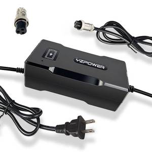 lot 21339 image: YZPOWER 58.8V 4A Lithium Battery Charger for Electric Bike Electric Scooter Ebike Battery Charger for 48V 52V 14s Li-ion Batteries Gx16-3 Standard 3 Prong Plug