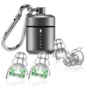 lot 21400 image: High Fidelity Concert Earplugs, Reusable Musicians Ear Plugs, 24dB Advanced Filter Technology Ear Protection for Music Festivals, DJs, Musicians
