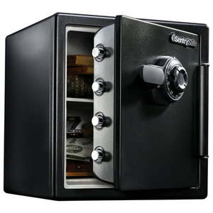 lot 4888 image: SentrySafe SFW123CS Fire-Resistant Safe and Waterproof Safe with Dial Combination Lock 1.23 cu. ft. - Retail $277.77