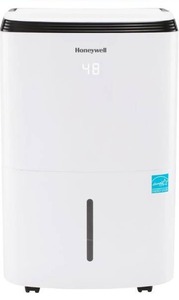 lot 4898 image: Honeywell 4000 Sq. Ft. Energy Star Dehumidifier for Home Basements & Large Rooms, with Mirage Display, Washable Filter to Remove Odor and Filter Change Alert - 50-pint - Retail $279.99