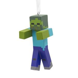 lot 5585 image: Hallmark Minecraft Zombie Christmas Ornament
