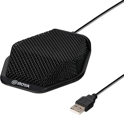 lot 5492 image: BOYA USB Conference Condenser Microphone, Office, Laptop, PC, Computer Microphone for Windows Mac Dictation, Recording, YouTube, Skype, Conference Call