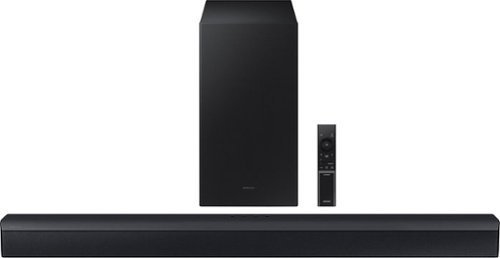 lot 4858 image: Samsung - HW-C450 2.1 Channel B-Series Soundbar with Wireless Subwoofer, DTS Virtual X - Titan Black - Retail $197.99