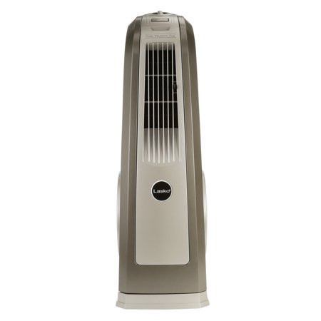 lot 5578 image: Lasko High Velocity Floor Fan with Handle - 3 Speed - Oscillating - 31.5 Height X 13.3 Width X 10.3 Depth - Gray, Black RETAIL $79.99