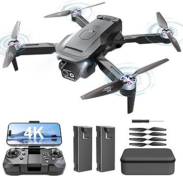 lot 5597 image: Drone with 1080P HD Camera, Foldable Aerial RC Quadcopter