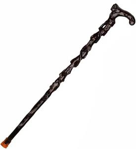 lot 1746 image: Wood Carved Walking Cane for Elderly Seniors Walking Sticks Wooden Canes with Anti-Slip Rubber Tip Works for Right or Left Handed Men or Women (Two Units)