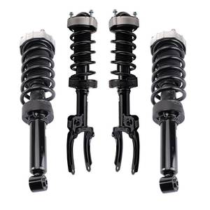 lot 10038 image: TRQ Front and Rear Strut &amp Coil Spring Assembly Set Driver &amp Passenger Sides Compatible with 11-18 Porsche Cayenne 2 Pieces
