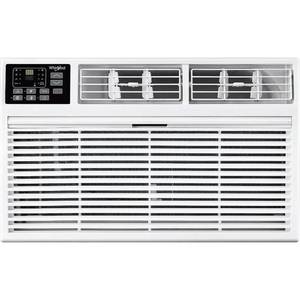 lot 10040 image: Whirlpool WHAT142-HAW 14,000 230V Air Conditioner with Supplemental Heat, Dehumidifier and Remote, Wall AC Unit for Apartment, Living Large Rooms up to 700 Square Feet in White, 14000 BTU