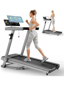lot 10050 image: OMA Treadmill with Incline, Treadmills for Home 7200EA with 300 lb Capacity, Portable Treadmill for Home Office, 3HP Compact Treadmill for Walking Running with Wide Belt, LED Display, Pulse Sensors