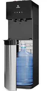 lot 10061 image: Avalon Bottom Loading Water Cooler Water Dispenser with BioGuard- 3 Temperature Settings - Hot, Cold & Room Water, Durable Stainless Steel Construction, Anti-Microbial Coating- UL Listed minor damage-door doesnt shut all the way