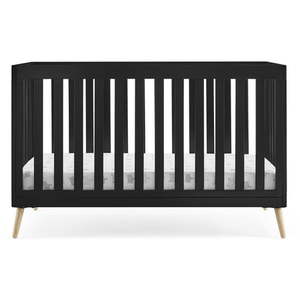 lot 10065 image: Delta Children Essex 4-in-1 Convertible Baby Crib - Greenguard Gold Certified EbonyNatural&nbsp