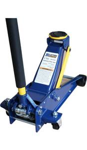 lot 10075 image: Floor Jack,Heavy Duty 3 Ton Floor Jack,Low Profile Hydraulic Jack, Steel Service Jack Quick Rise with Double Pump Quick Lift (Handle)