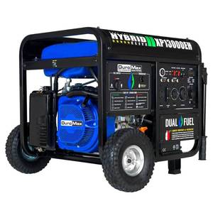 lot 10076 image: DuroMax XP13000EH 13 000-Watt 500cc Portable Hybrid Gas Propane Generator