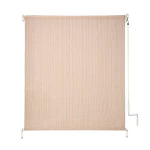 lot 10217 image: Universal Roller Shade,Cordless Sun Blind, 90% UV Protection.Indoor and Outdoor Roller Blind(8 W x 6 L,Beige)