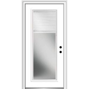 lot 10224 image: National Door Company EMJ686BLPR26L Steel Primed, Left Hand In-swing, Prehung Door, Full Lite, 30 x 80
