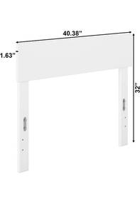 lot 10241 image: AFI Boston Twin Size Headboard in White