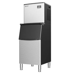lot 10259 image: EUHOMY Commercial Ice Maker Machine 400Lbs24H, SECOP Compressor&ampETL Approval, Industrial Ice Machine, 250Lbs Storage, Ice Ready in 8-15 min, Stainless Steel Ice Maker for BarCafeRestaurantBusiness&nbsp