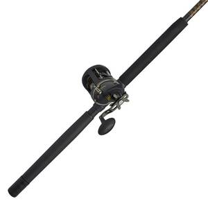 lot 10272 image: PENN 66 Squall II Level Wind Saltwater Rod and Reel Fishing Combo, 1-Piece Fishing Rod, BlackGold&nbsp