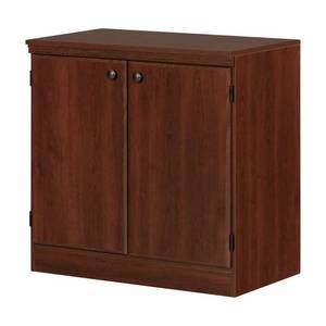 lot 10277 image: South Shore Morgan Storage Cabinet, 19.38D x 32.88W x 32.38H, Royal Cherry
