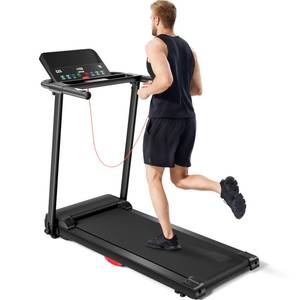 lot 10279 image: UMAY Foldable Treadmills for Home, Quiet 3.0HP Folding Treadmill with Silicone Shock Absorption, Heart Rate Monitor&nbsp