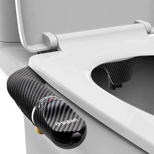 lot 1710 image: BIEAR Bidet Attachment For Toilet, Ultra-Slim Dual Nozzle Bidet Attachment Adjustable Water Pressure Non-Electric Fresh Cold Water Bidet Toilet Seat Attachment for Feminine and Posterior Wash (Black)
