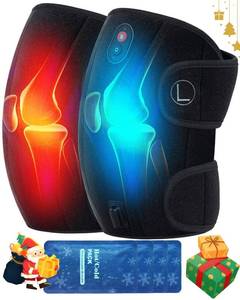 lot 1733 image: CooCoCo Knee Massager with HeatCold, FSA or HSA Eligible, Heated Knee Brace for Pain Relief, Heating Pad for Knee, Elbows, Knee Wrap&Warmer with 45 min Auto Off, Christmas Gifts for Men Women