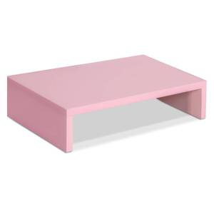 lot 1737 image: TEAMIX Pink Monitor Stand Riser, Wood Monitor Riser with Storage for Desk Small Monitor Stand TVScreenPCLaptop Riser Computer Stand Desktop Shelf (Pink-14.2 inch)