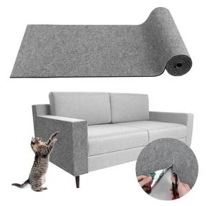 lot 1738 image: Climbing Cat Scratcher Mat Trimmable Cat Scratching Post Carpet 78.7����x15.8���� Self Adhesive Carpet Mat Pad Replacement for Cat Tree Shelves Post Couch Wall Furniture Steps DIY Protector (Light Gray)