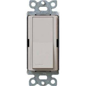 lot 2092 image: Lutron Claro OnOff Switch, 15-Amp, Single-Pole, SC-1PS-TP, Taupe