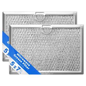 lot 2109 image: A 5304464105 Microwave Vent Filter 5 x 7-58,Fit Frigi-daire G-E Microwave,Replace WB06X10608 5304517871 5304509444 (2 Pack by TOMOON)
