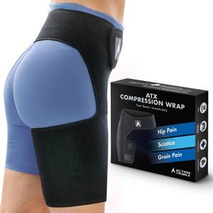 lot 6012 image: Action Tribex ATX Hip Brace for Sciatica Pain Relief Devices �� Adjustable Ortho Groin Compression Wrap, Hamstring & Thigh Brace for Women & Men �� Support for Sciatica Pain Relief Brace - 32-44 Waist