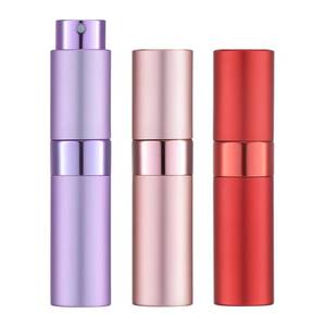 lot 6026 image: LISAPACK 8ML Atomizer Perfume Spray Bottle for Travel (3 PCS) Empty Cologne Dispenser, Portable Sprayer (Red, Pink, Purple)